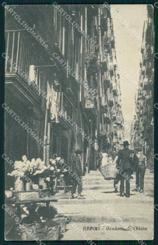 Napoli Città Gradoni Chiaia cartolina MX5939