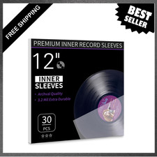 Vinyl Record Inner Sleeves 12 Inch Anti Static Plastic Sleeves for 33 RPM Album