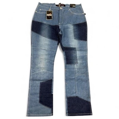 Y2K Arjun patchwork Bootcut jeans Grunge Indie Vibes Sz 38