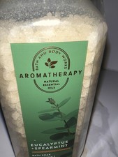 BATH  BODY WORKS DISCONTINUED AROMATHERAPY EUCALYPTUS SPEARMINT BATH SALT NEW