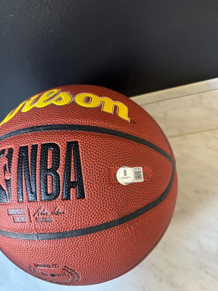 JERMAINE O'NEAL SIGNED INDIANA PACERS WILSON LOGO BASKETBALL ONEAL LEGEND BAS - Image 3 of 4