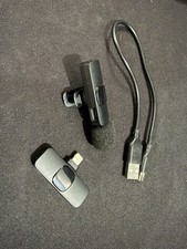 Bluetooth Mini Microphone for iPhone, iPad - Wireless Lavalier Lapel Mic