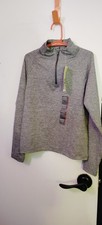 NEW BOYS ALL IN MOTION GRAY 1/4 ZIP PULLOVER SIZE XS 4-5