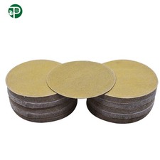 100Pcs Precision 5in Disc Hook Loop Pads Sanding Discs Flocking NO-Hole 240 Grit