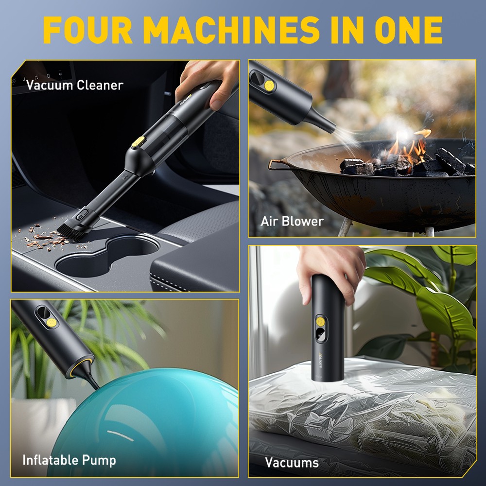 4 in 1 Mini Handheld Cordless Vacuum Cleaner Portable For Car Auto Home AUXITO M