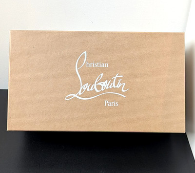 Authentische Christian Louboutin starre Geschenkbox Seidenpapier & Grußkarte NEU