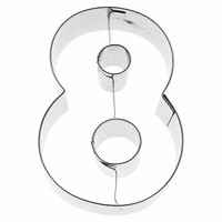 Birkmann Ausstechform Zahl 8 Ausstecher PläTzchenform PläTzchen Edelstahl 6 Cm