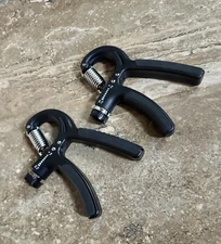 2 Hand Grip Strength Power Trainer Gripper Strengthener Adjustable Gym Exerciser