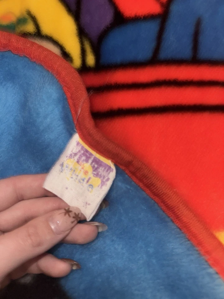 Manta de felpa vintage The Wiggles Toot Toot Big Red Car niño pequeño 2004 Foto 2 de 3