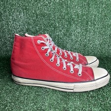 Vintage Converse All Star Red High top Chuck Taylor Made in USA Size 10.5