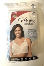 Playtex 18 Hour Bra Ultimate Shoulder Comfort Wirefree 4693 Natural Beige 38D