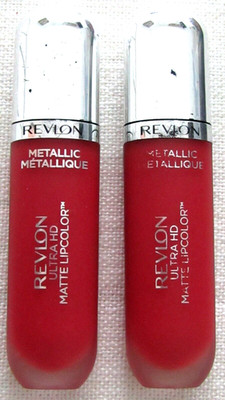 2x Revlon Ultra HD Metallic Matte Lip Color #700 FLARE 0.2 fl oz
