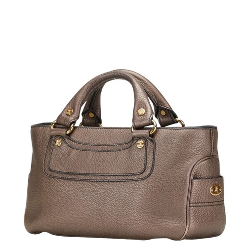 Celine Boogie Bag Handbag Brown Leather Women s CELINE Used - Picture 2 of 10
