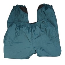 Vintage Columbia Sportswear Teal Green Nylon Windbreaker Ski Pants Mens L