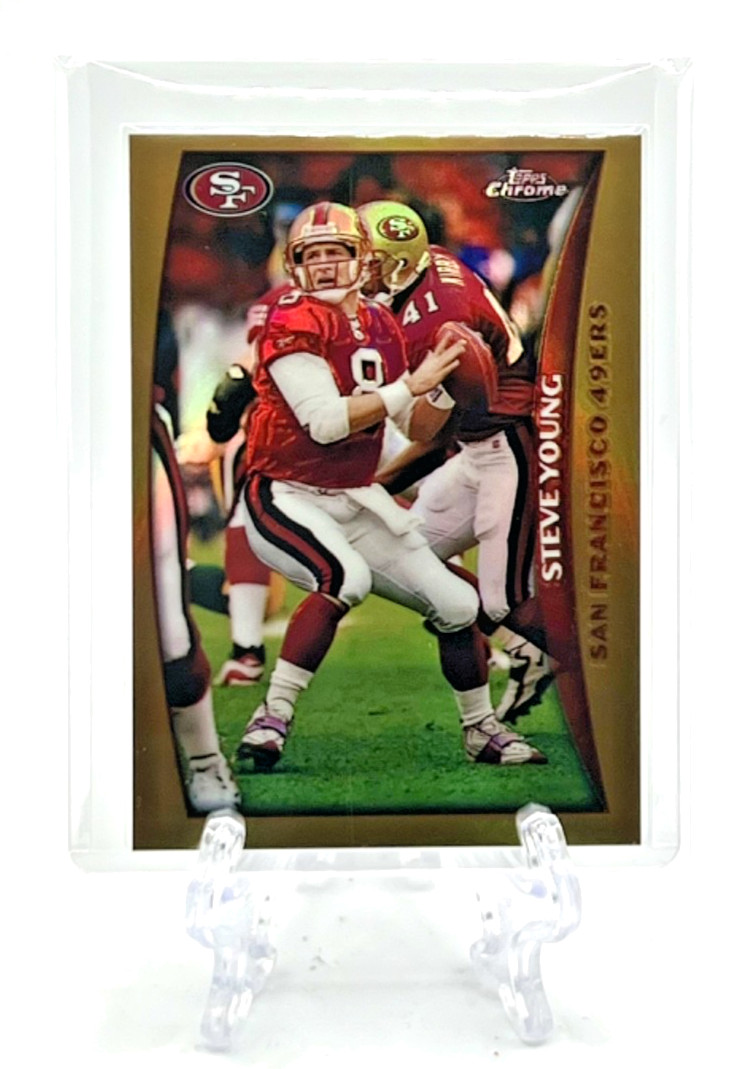 STEVE YOUNG 1998 Topps Chrome #149 REFRACTOR PARALLEL SUPER CLEAN & SHARP