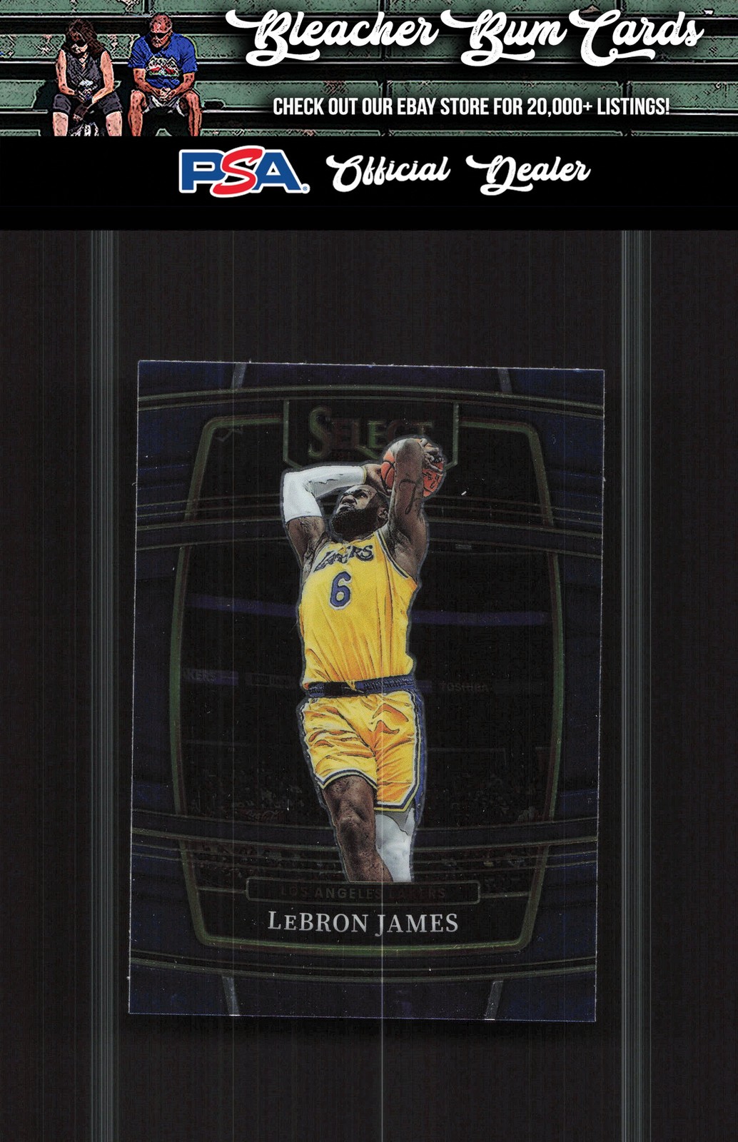 2021-22 Panini Select 100 LeBron James Blue Prizms