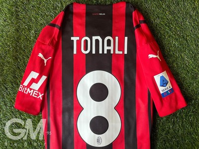 Puma Authentic Player Jersey AC Milan 2021/2022 Home Serie A Tonali 8 XL
