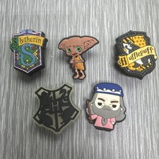 Harry Potter Jibbitz Lot of 5 Wizarding World Hogwarts Dobby Dumbledore Crest