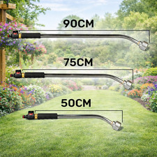 Aluminium Watering Wand Lance 50cm 75cm 90cm Hozelock Compatible Hose Connector