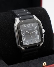 Cartier Santos Large 39.8mm WSSA0037 Gray Dial Ceramic Bezel 5