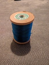 1 Spool Gudebrod Rod Building Thread Royal Blue 50 Yds Size EE Wooden Spool