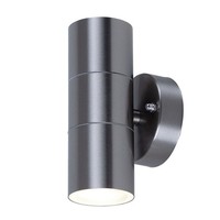 AußEnleuchte Hauswandleuchte Wandlampe Up & Down Wandstrahler Edelstahl 2X GU10