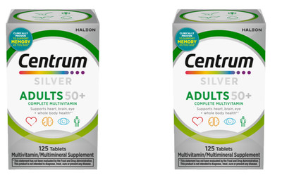 Centrum Silver 50+ Multivitamin 2 Pack 250 Tablets Immune Bone Support