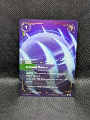 リフトバウンド　riftbound defiant dance Defiant Dance 196/221 Foil Riftbound Spiritforged League of