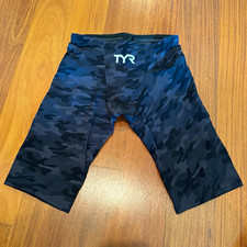 Great Condition: Men s TYR High Waisted Venzo Size 25 Black Swimming Tech Suit