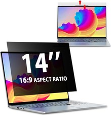 14 Inch Laptop Privacy Screen 16:9 Aspect Ratio, Removable Anti-Glare Filter