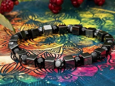 Schneeflocke Obsidian Armband / Edelsteine / OJS