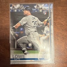 Nate Lowe Rookie Card Topps Chrome Update Series US291. rookie card picture