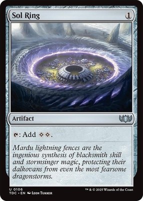 1x Sol Ring - Commander: Tarkir: Dragonstorm - NM  -  MTG