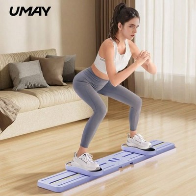 Ski Machine Trainer Simulated Ski Exercise Equipment Full Body Workout Purple