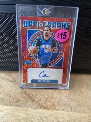 2024-25 Panini Donruss Optic Opti-Graphs Cole Anthony Auto #OG-CAY 