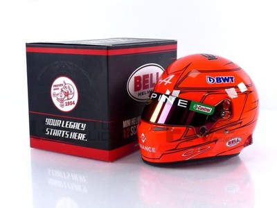 MINI HELMET 1/2 - CASQUE ESTEBAN OCON - ALPINE 2023 4100232
