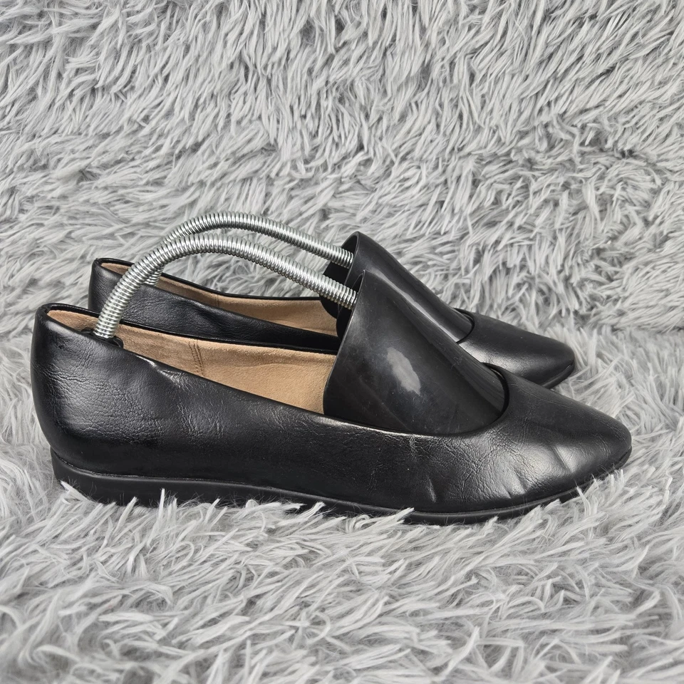 Life Stride Velociy 2.0 Amelia para mujer 11M negro cómodo punta puntiaguda sin cordones plano Foto 4 de 4