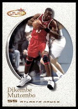 Dikembe Mutombo 2000-01 Fleer Futures #38 Hawks NBA READ FREE SHIP AutographDen