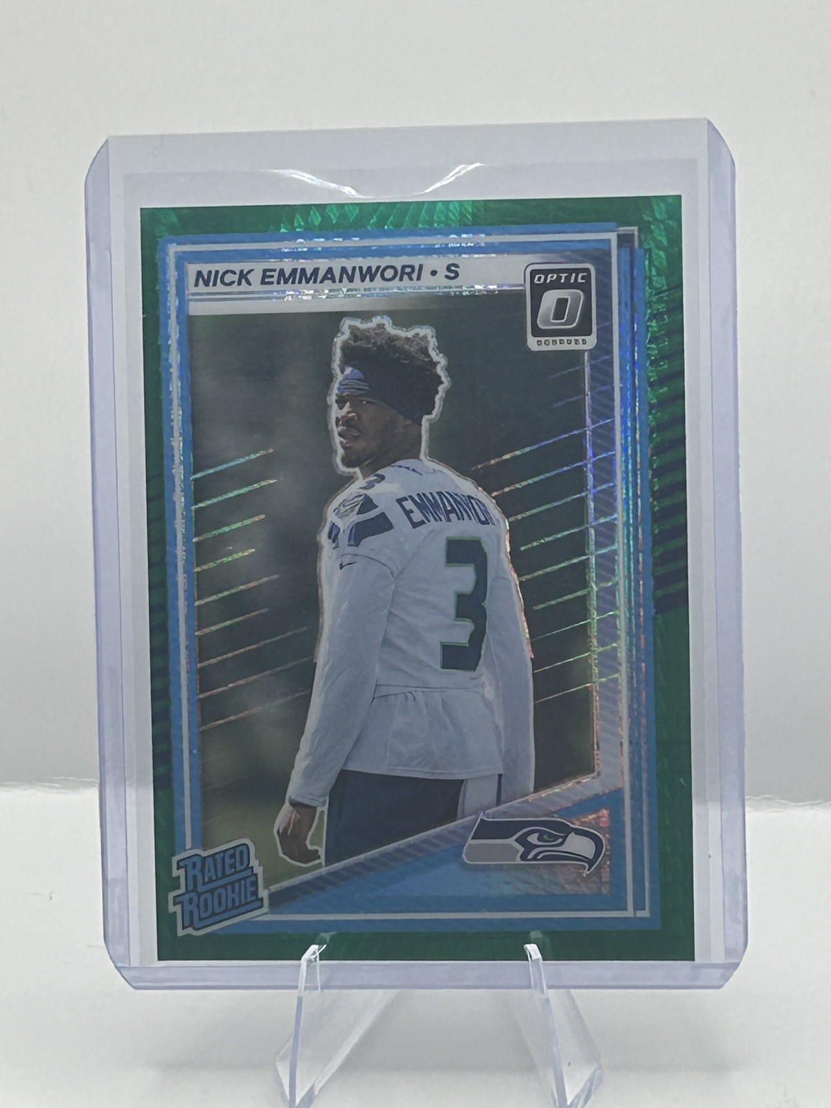 2025 Donruss Optic Nick Emmanwori Green Hyper Rated Rookie #277 (RC) Seahawks