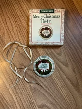 Longaberger Merry Christmas Pottery 1996 Ornament/Basket Tie-On