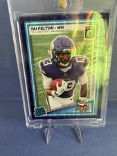 2025 Panini Donruss Optic - Rated Rookie Tai Felton #239 Purple Shock Prizm (RC)