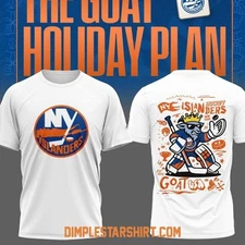 🎉FASTSHIP- Goat USA x New York Islanders Full Size S_5XL 2 Sides Gift For Fans