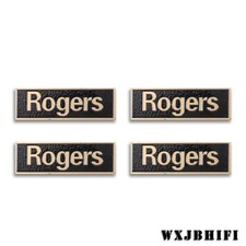 Rogers LS 3/5A Speaker Grill Aluminum Badge Logo 30mm 1.18" X10mm 0.39" GOLD