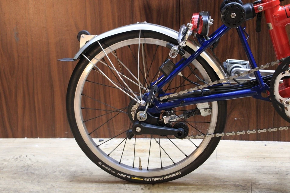 Brompton M6L 2010 Folding Mini Velo Bike 18 Inch Custom Dynamo Hub 2x3 Speed - Image 4 of 4