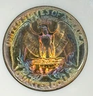 1955 Toned Washington Quarter Proof ANACS PF 66 Graded & Slabbed C-181