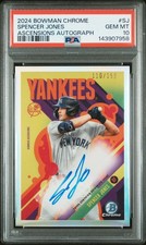 2024 BOWMAN CHROME BOWMAN ASCENSIONS AUTOS #SJ SPENCER JONES 110/150 PSA 10