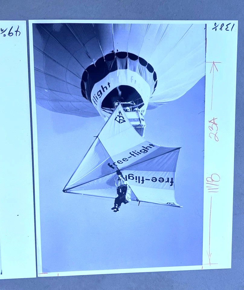 Vintage Hot Air Balloon Free-Flight Hang Glider Original Photograph Photo Lot - Image 2 of 4