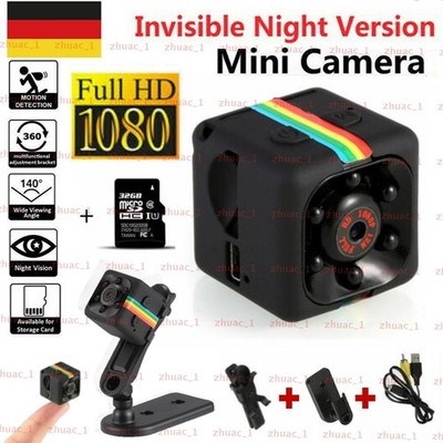 1080P Mini Kamera SQ11 HD Camcorder Sport Mini DV Video Recorder + 32GB Karte