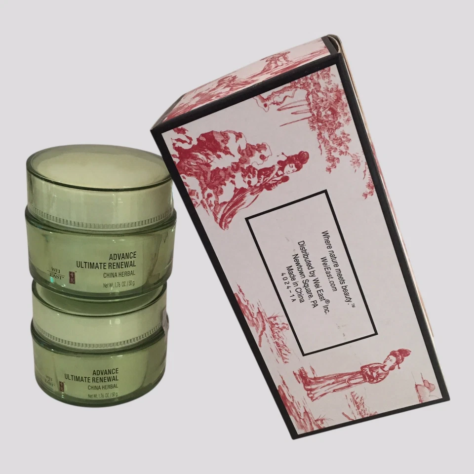 (2) Crema Renovadora Wei East China Herbal Ultimate 1,74 OZ con Caja de Regalo - RETIRADA Foto 2 de 4