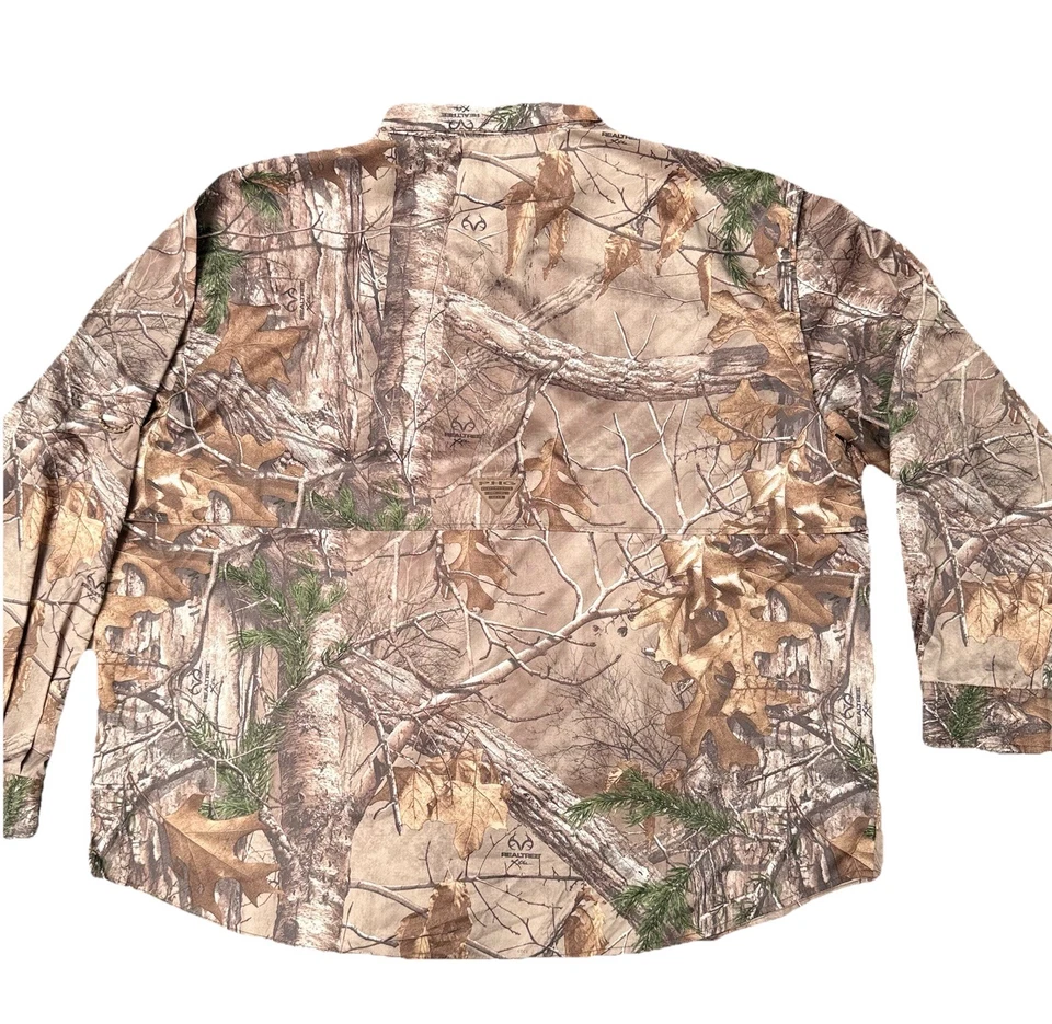 Columbia XXL 2TG Realtree PHG Blood & Guts Vented Long Sleeve Camo Shirt Hunting - Image 4 of 4
